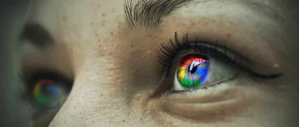 Auge in Google Farben