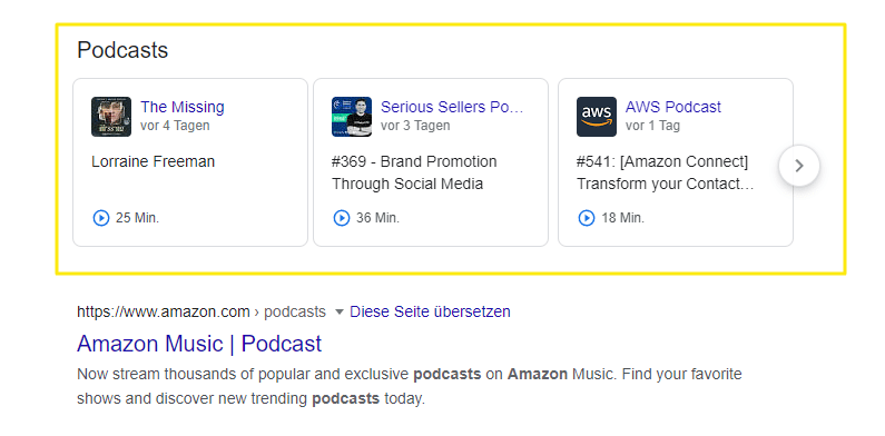 Rich Snippet Podcast Google