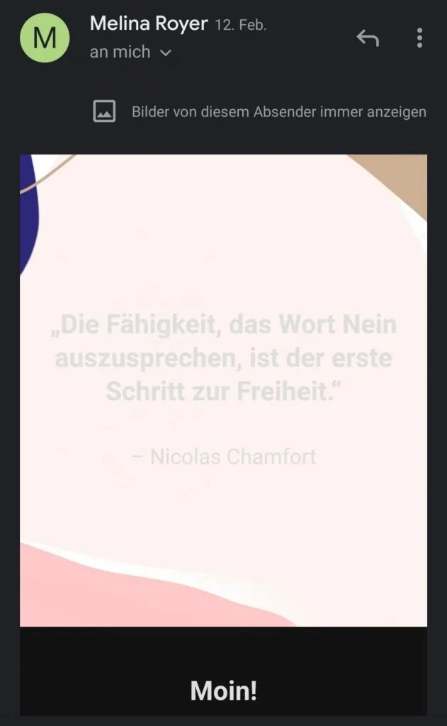 E-Mail-Marketing-Tipps: Der Text im Bild ist wegen fehlenden Kontrastes nicht lesbar.