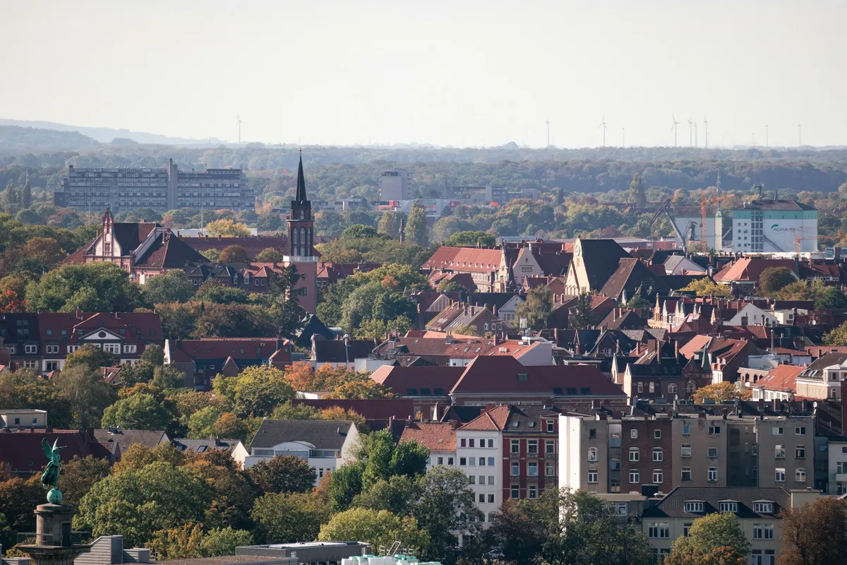 Blick über die Dächer von Hannover