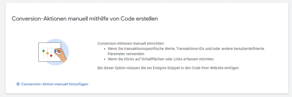 Google Ads Conversion Tracking mit Code