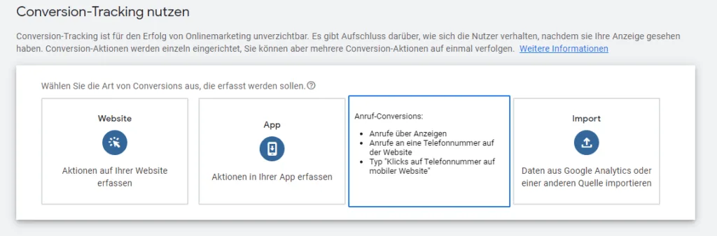 Google Ads Conversion Tracking einrichten