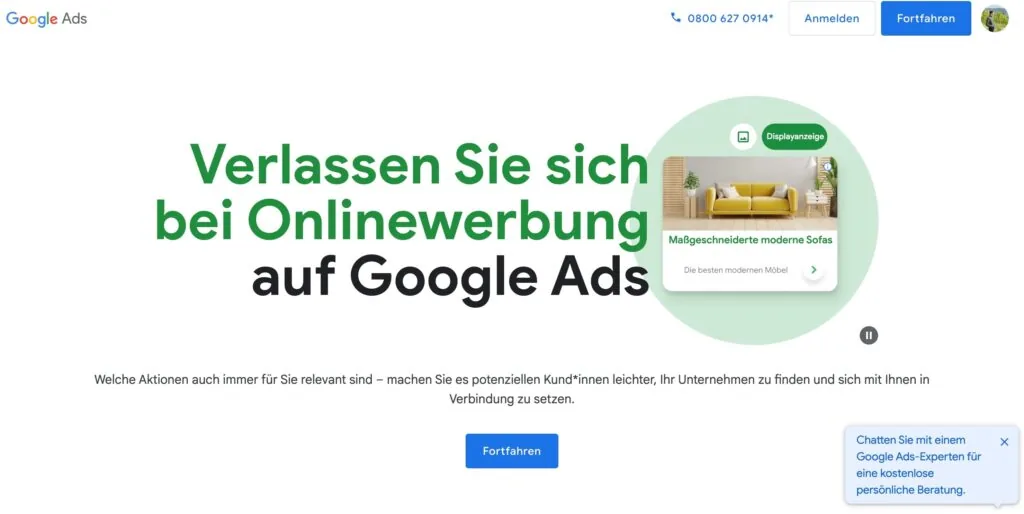 Werbung mit Google Ads starten
