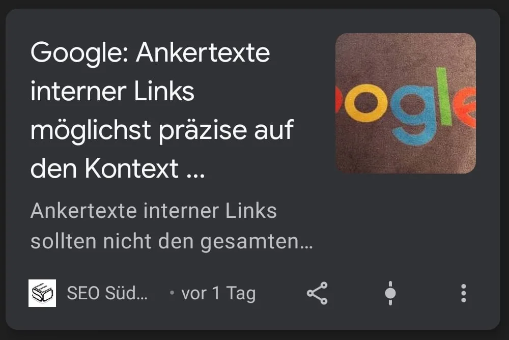 Google Discover Optimierung mittelgrosse Karte SEO