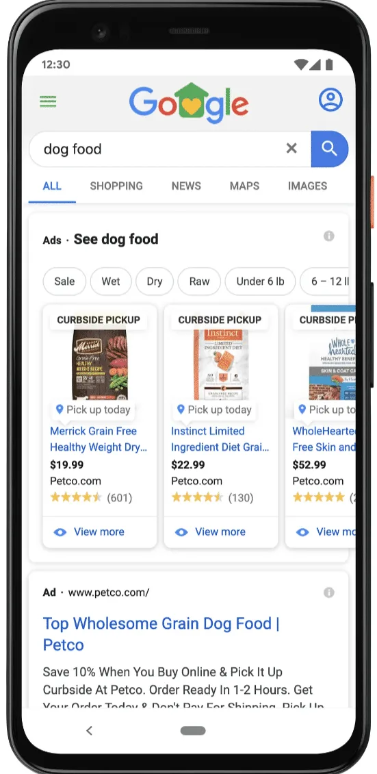 Local Inventory Ads Beispiel
