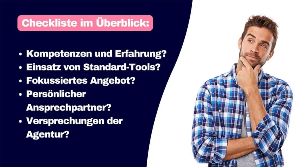 Gute SEO Agentur Checkliste