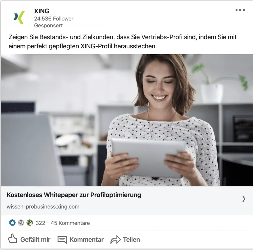 LinkedIn Ads Leitfaden: Single Image Ad