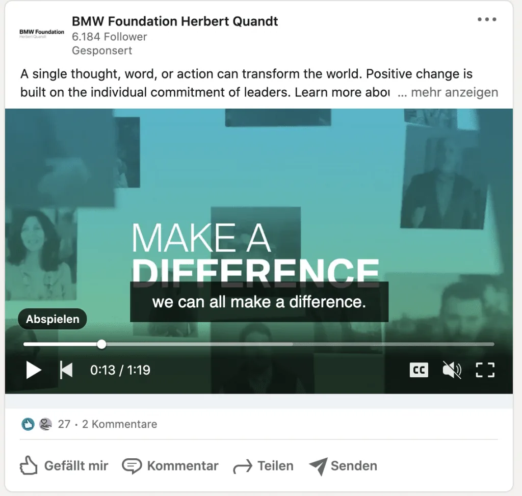 Video Ad LinkedIn