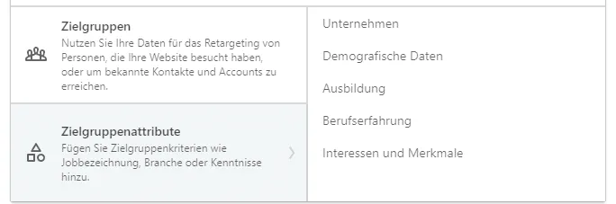 Linkedin Recruiting Ads Zielgruppen