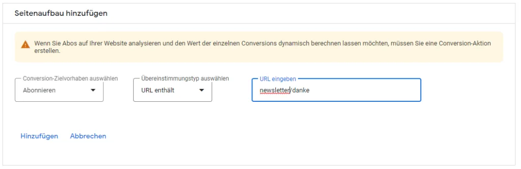 Google Ads Conversion Tracking URL