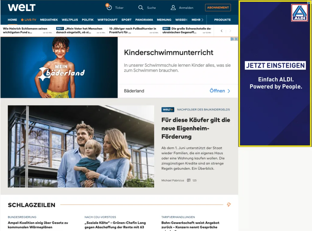 Google Ads Recruiting Beispiel Display