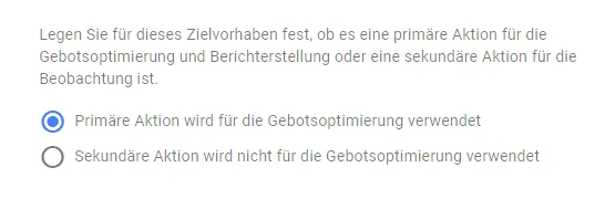 Primaere und sekundaere Conversion