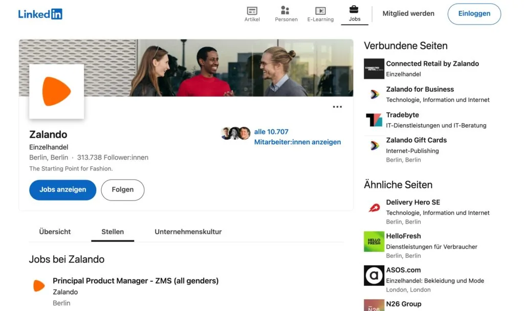 Recruiter Marketing bei LinkedIn