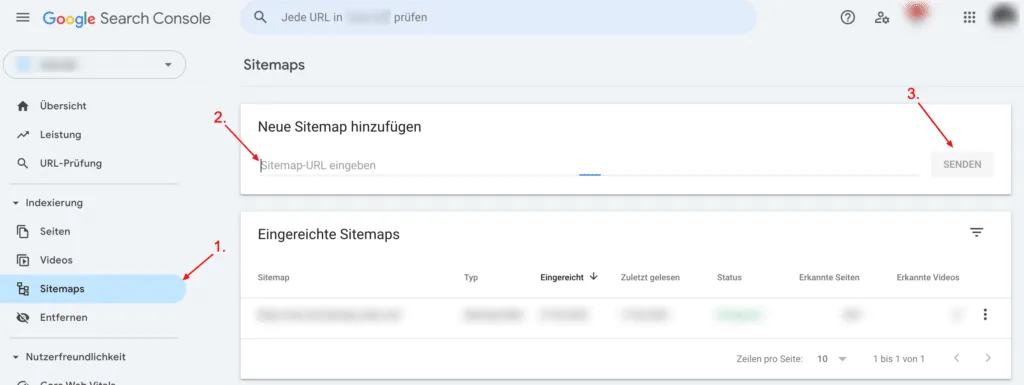 Sitemap in der Google Search Console einreichen